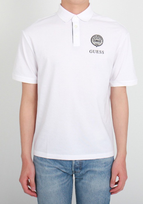 게스 남성 여름 반팔 카라  3가지 컬러 로고 티셔츠 MK2K2473